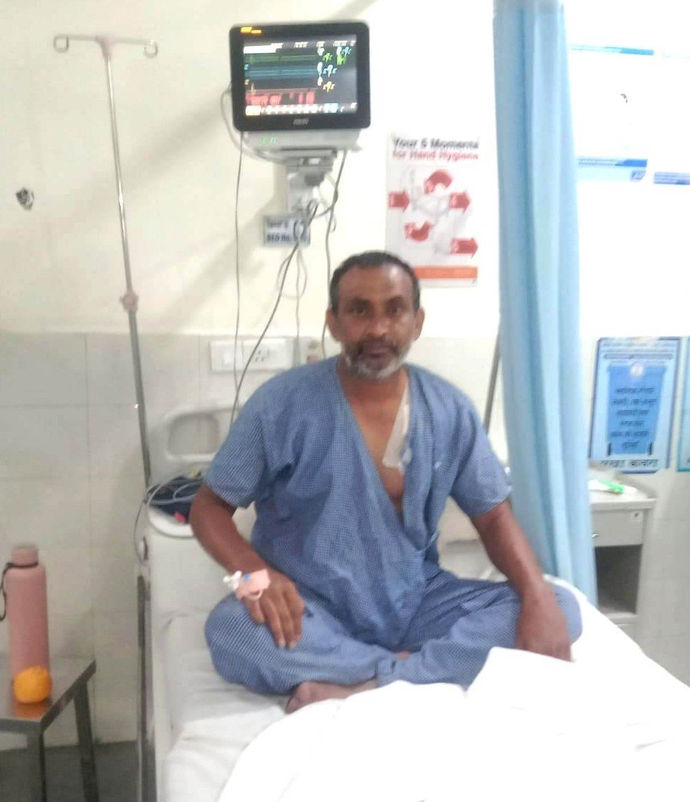 सेवा संकल्प अभियान: मुख्यमंत्री विशेष स्वास्थ्य सहायता योजना से मुकेश को मिला जीवन का संबल…पेसमेकर प्रत्यारोपण के लिए 8.91 लाख रुपये की सहायता, एम्स रायपुर में सफल उपचार.
