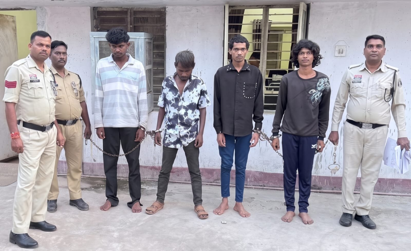मुजगहन हत्याकांड में चार आरोपियों की गिरफ्तारी, धमतरी पुलिस की कार्रवाई